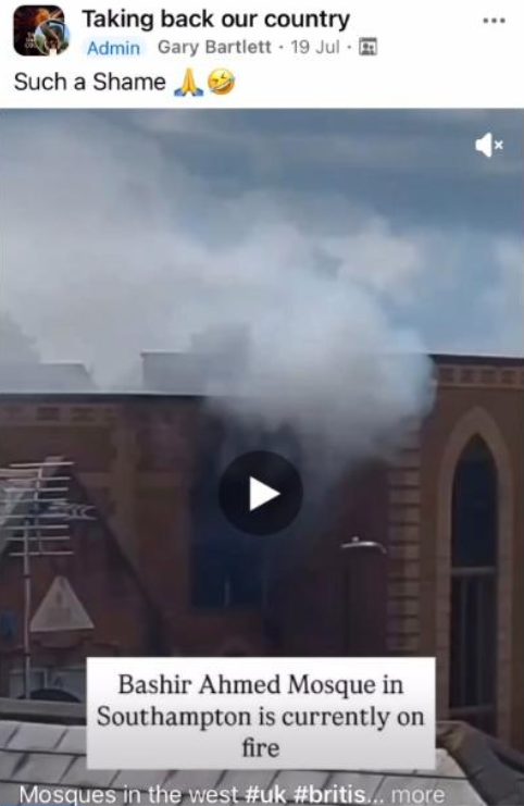 gary-bartlett-laughs-at-burning-mosque
